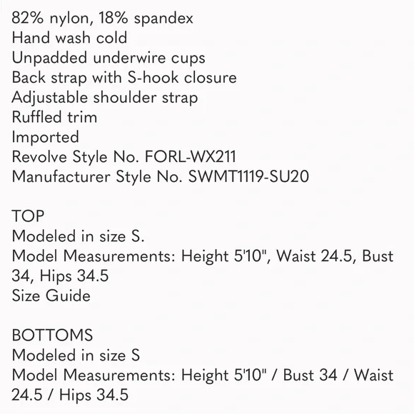 For Love and Lemons Augusta Pink and Orange Bikini Top And Bottom Size Small - Picture 4 of 9